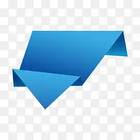 立体蓝色边角促销标签-空若网 立体蓝色边角促销标签-空若网