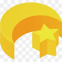 月亮星星png矢量素材-空若网 月亮星星png矢量素材-空若网