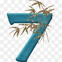 艺术数字矢量图数字图标 7-空若网 艺术数字矢量图数字图标 7-空若网