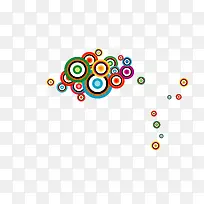 漂浮彩色的圆圈-空若网 漂浮彩色的圆圈-空若网