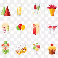 生日蛋糕电脑图标派对帽-空若网 生日蛋糕电脑图标派对帽-空若网