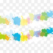 浅色彩色颜料滴落痕迹背景-空若网 浅色彩色颜料滴落痕迹背景-空若网