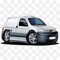 卡通手绘卡通面包车插画-空若网 卡通手绘卡通面包车插画-空若网