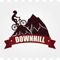 自行车登山俱乐部矢量素材-空若网 自行车登山俱乐部矢量素材-空若网