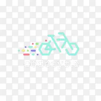 彩色自行车图标元素-空若网 彩色自行车图标元素-空若网