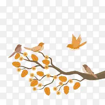 枝头上的小鸟-空若网 枝头上的小鸟-空若网