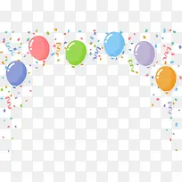 儿童节多彩气球装饰-空若网 儿童节多彩气球装饰-空若网