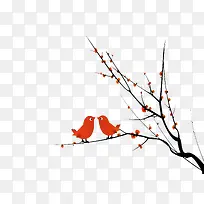 树枝与鸟-空若网 树枝与鸟-空若网