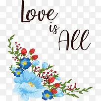 蓝色花束爱情海报-空若网 蓝色花束爱情海报-空若网