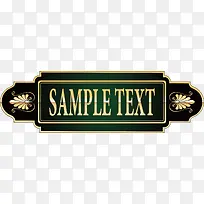 华丽暗绿饰物标签-空若网 华丽暗绿饰物标签-空若网