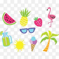 美味夏日水果花纹-空若网 美味夏日水果花纹-空若网