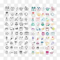 花朵线稿矢量图素材-空若网 花朵线稿矢量图素材-空若网