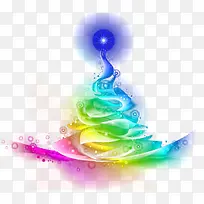 彩色抽象圣诞树-空若网 彩色抽象圣诞树-空若网