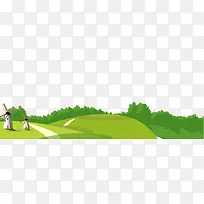 卡通山林小路背景素材-空若网 卡通山林小路背景素材-空若网