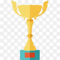 金色扁平化奖杯-空若网 金色扁平化奖杯-空若网
