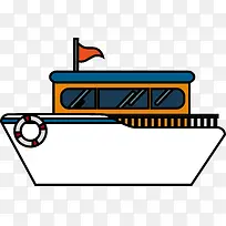 扁平化卡通轮船-空若网 扁平化卡通轮船-空若网