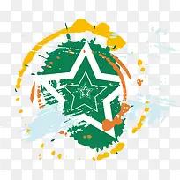 矢量装饰图潮流五角星素材-空若网 矢量装饰图潮流五角星素材-空若网