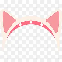 粉色扁平化圆角发卡元素-空若网 粉色扁平化圆角发卡元素-空若网