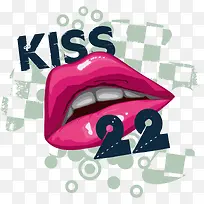 红唇和字体结合矢量-空若网 红唇和字体结合矢量-空若网