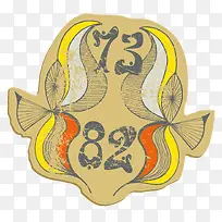 涂鸦数字矢量-空若网 涂鸦数字矢量-空若网