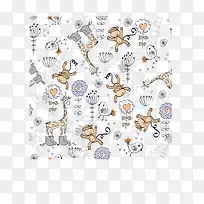 动物背景素材矢量-空若网 动物背景素材矢量-空若网