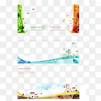 矢量卡片装饰花纹素材-空若网 矢量卡片装饰花纹素材-空若网