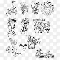 �ڰ���д�廭-������