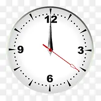 矢量钟表12点-空若网 矢量钟表12点-空若网