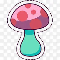 彩色可爱蘑菇-空若网 彩色可爱蘑菇-空若网