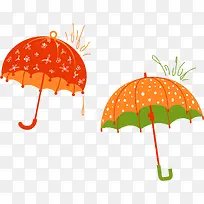 手绘雨伞-空若网 手绘雨伞-空若网