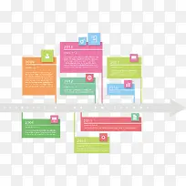 彩色告示牌时间轴-空若网 彩色告示牌时间轴-空若网