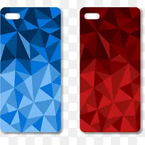 红蓝配色矢量卡通手机壳-空若网 红蓝配色矢量卡通手机壳-空若网