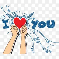 我爱你英文字体设计-空若网 我爱你英文字体设计-空若网