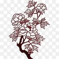 卡通手绘线条花卉树叶-空若网 卡通手绘线条花卉树叶-空若网