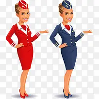空姐插画-空若网 空姐插画-空若网