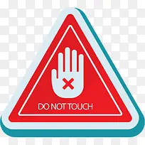 三角形矢量阴影禁止触碰-空若网 三角形矢量阴影禁止触碰-空若网