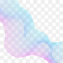 彩色波纹线条效果-空若网 彩色波纹线条效果-空若网