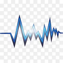 发光蓝色心电效果-空若网 发光蓝色心电效果-空若网