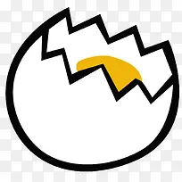 一个打开的鸡蛋-空若网 一个打开的鸡蛋-空若网