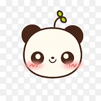 熊猫头上长草害羞熊猫-空若网 熊猫头上长草害羞熊猫-空若网