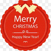 红色花边圣诞节标签-空若网 红色花边圣诞节标签-空若网
