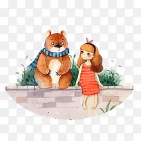 水彩女孩-空若网 水彩女孩-空若网