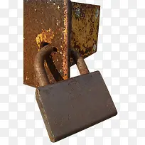 锈迹斑斑铁片铁锁-空若网 锈迹斑斑铁片铁锁-空若网