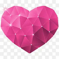 精美玫红爱心宝石-空若网 精美玫红爱心宝石-空若网