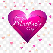 枚红色光亮爱心母亲节-空若网 枚红色光亮爱心母亲节-空若网