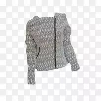 夹克衫袖上衣灰色袖珍上衣-空若网 夹克衫袖上衣灰色袖珍上衣-空若网