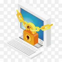 笔记本电脑锁链-空若网 笔记本电脑锁链-空若网