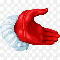 手绘红色手套-空若网 手绘红色手套-空若网