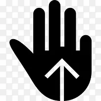 三个手指向上滑动手势图标-空若网 三个手指向上滑动手势图标-空若网
