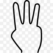 三个手指图标-空若网 三个手指图标-空若网